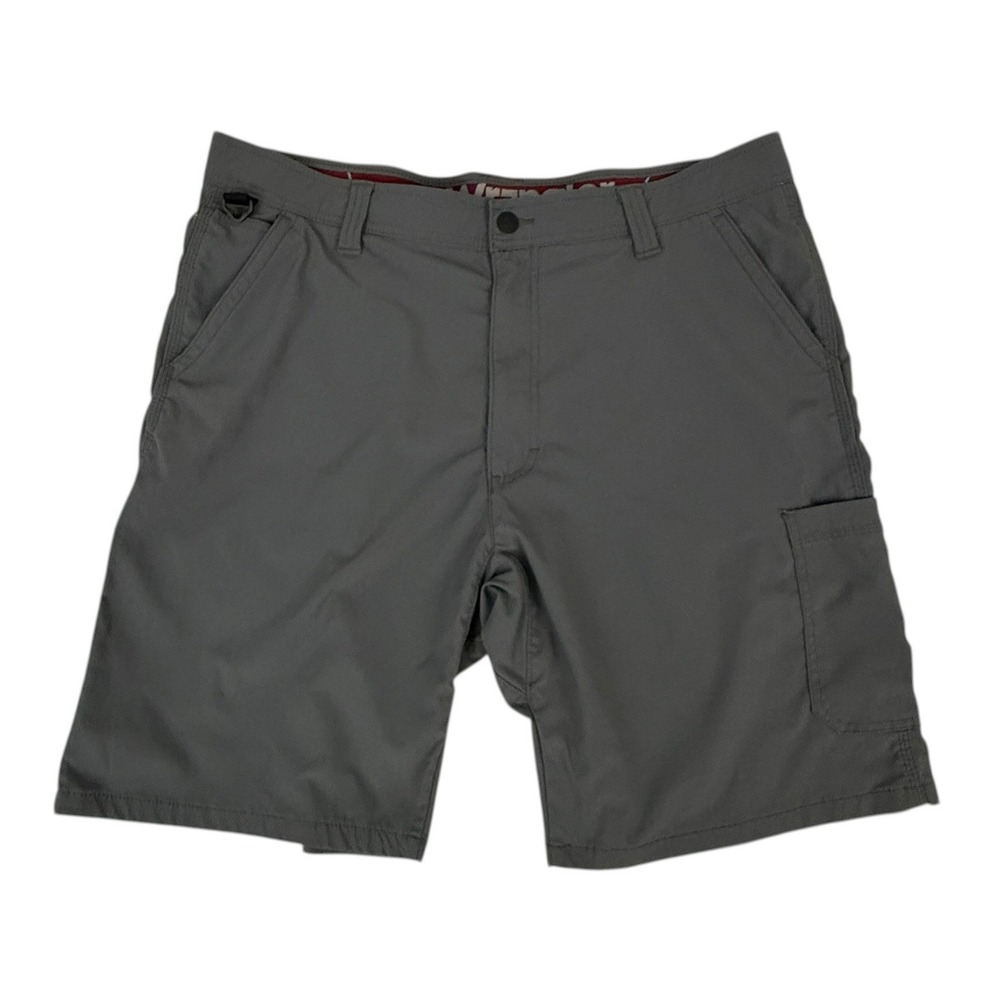 Wrangler‎ Outdoor Series Mens Gray Cargo Hiking Shorts Size 38 Stretch